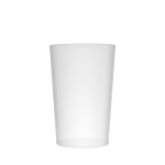 Gobelet en plastique translucide réutilisable et résistant de 400 ml