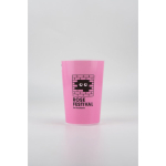 Gobelet en plastique sans BPA transparent avec bords de 500 ml couleur translucide