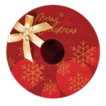 Couronne de Noël avec 5 types de douceurs au chocolat et fruits secs couleur mélange de saveurs