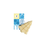 Chocolat en forme de sapin de Noël avec carte personnalisable couleur blanc vue principale