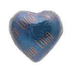 Chocolat en forme de cœur avec emballage individuel personnalisable 5g couleur bleu deuxième vue