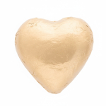 Chocolat en forme de cœur avec emballage individuel personnalisable 5g couleur doré