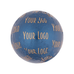 Chocolat en forme de boule avec emballage individuel avec logo 30g couleur bleu deuxième vue