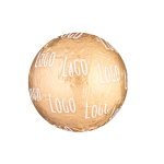 Chocolat au lait fourré aux noisettes et emballage métallisé 12g couleur doré