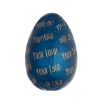 Chocolat au lait en forme d'œuf avec emballage individuel 30g couleur bleu