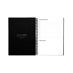Cahier réutilisable A5 avec numérisation InfiniteBook encre noire couleur noir première vue
