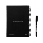 Cahier réutilisable A5 avec numérisation InfiniteBook encre noire couleur noir deuxième vue