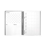 Cahier réutilisable A5 avec numérisation InfiniteBook encre noire couleur noir quatrième vue