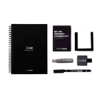Cahier réutilisable A5 avec numérisation InfiniteBook encre noire couleur noir Huitième vue