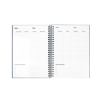 Cahier réutilisable A5 avec numérisation InfiniteBook encre noire couleur bleu marine cinquième vue