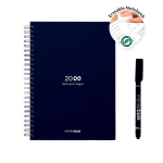 Cahier réutilisable A5 avec numérisation InfiniteBook encre noire couleur bleu marine Septième vue