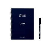Cahier réutilisable A5 avec numérisation InfiniteBook encre noire avec zone d'impression