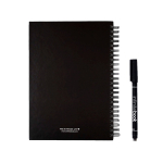 Carnet InfiniteBook A5, fabriqué en Europe, encre noire couleur noir deuxième vue