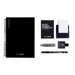 Carnet InfiniteBook A5, fabriqué en Europe, encre noire couleur noir quatrième vue