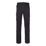 Pantalon multi-poches unisexe en coton et polyester 240 g/m² Velilla couleur noir deuxième vue