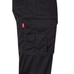 Pantalon multi-poches unisexe en coton et polyester 240 g/m² Velilla couleur noir cinquième vue