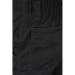 Pantalon multi-poches unisexe en coton et polyester 240 g/m² Velilla couleur noir sixième vue