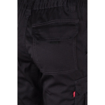 Pantalon multi-poches unisexe en coton et polyester 240 g/m² Velilla couleur noir Septième vue