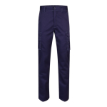 Pantalon multi-poches unisexe en coton et polyester 240 g/m² Velilla couleur bleu deuxième vue