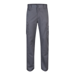 Pantalon multi-poches unisexe en coton et polyester 240 g/m² Velilla couleur gris deuxième vue