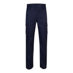 Pantalon multi-poches unisexe en coton et polyester 240 g/m² Velilla couleur bleu marine deuxième vue