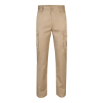 Pantalon multi-poches unisexe en coton et polyester 240 g/m² Velilla couleur naturel deuxième vue