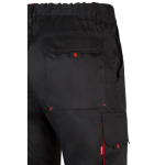 Pantalon de travail en sergé en polyester et coton 200 g/m² Velilla couleur rouge sixième vue
