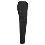 Pantalon de travail en sergé en polyester et coton 200 g/m² Velilla couleur jaune quatrième vue