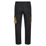 Pantalon de travail en sergé en polyester et coton 200 g/m² Velilla couleur jaune