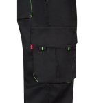 Pantalon de travail en sergé en polyester et coton 200 g/m² Velilla couleur vert cinquième vue