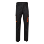Pantalon de travail en sergé en polyester et coton 200 g/m² Velilla couleur orange deuxième vue