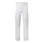 Pantalon de travail unisexe avec poches 290 g/m² Velilla couleur blanc deuxième vue