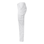 Pantalon de travail unisexe avec poches 290 g/m² Velilla couleur blanc troisième vue