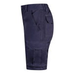Bermuda extensible avec poches en coton et polyester 240 g/m² Velilla couleur bleu troisième vue