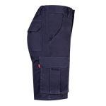 Bermuda extensible avec poches en coton et polyester 240 g/m² Velilla couleur bleu quatrième vue
