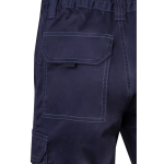 Bermuda extensible avec poches en coton et polyester 240 g/m² Velilla couleur bleu sixième vue