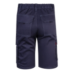 Bermuda extensible avec poches en coton et polyester 240 g/m² Velilla couleur bleu