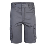 Bermuda extensible avec poches en coton et polyester 240 g/m² Velilla couleur gris deuxième vue