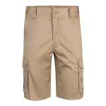 Bermuda extensible avec poches en coton et polyester 240 g/m² Velilla couleur naturel deuxième vue