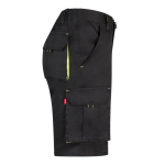 Bermuda de travail extensible en coton et polyester 240 g/m² Velilla couleur jaune quatrième vue