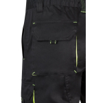 Bermuda de travail extensible en coton et polyester 240 g/m² Velilla couleur jaune cinquième vue