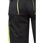 Bermuda de travail extensible en coton et polyester 240 g/m² Velilla couleur jaune sixième vue
