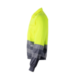 Veste de travail extra large en polyester et coton 210 g/m² Velilla couleur gris troisième vue