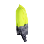 Veste de travail extra large en polyester et coton 210 g/m² Velilla couleur gris quatrième vue