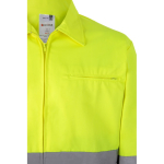 Veste de travail extra large en polyester et coton 210 g/m² Velilla couleur gris cinquième vue