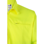 Veste de travail extra large en polyester et coton 210 g/m² Velilla couleur vert cinquième vue