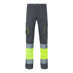 Pantalon de travail extensible extra large avec poches 240 g/m² Velilla couleur gris deuxième vue
