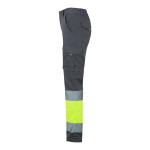 Pantalon de travail extensible extra large avec poches 240 g/m² Velilla couleur gris troisième vue