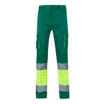 Pantalon de travail extensible extra large avec poches 240 g/m² Velilla couleur vert deuxième vue