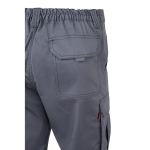 Pantalon de travail unisexe avec éléments réfléchissants 240 g/m² Velilla couleur gris cinquième vue
